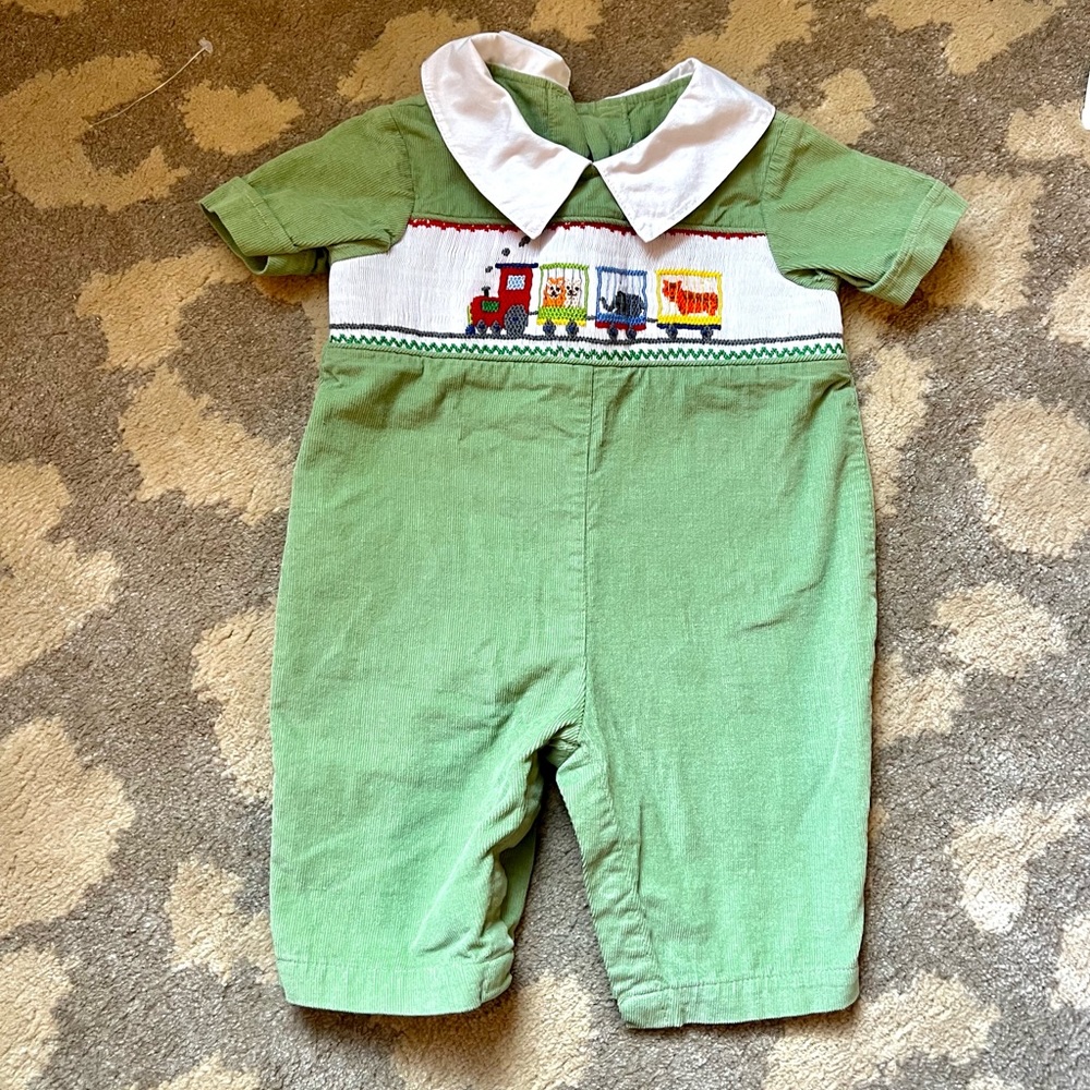 Mom & Me Circus Train Corduroy romper